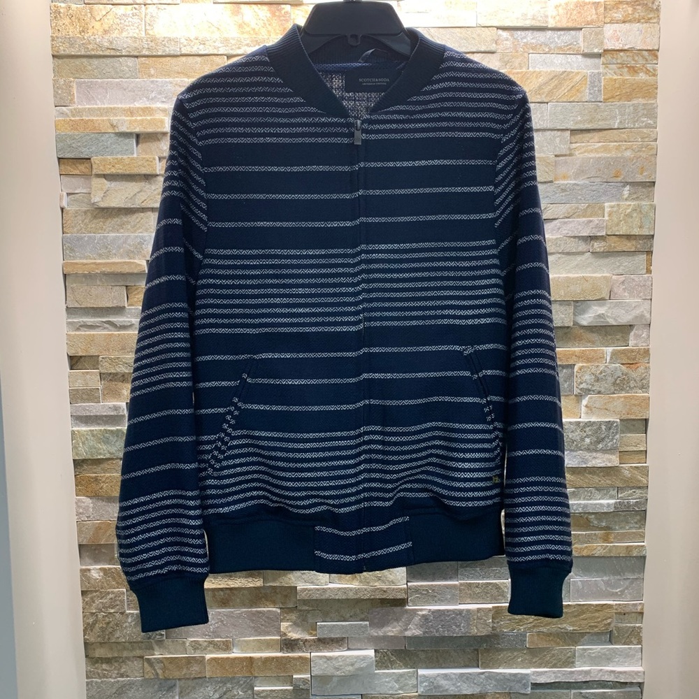 🎁 SCOTCH & SODA Knit Bomber Jacket - Picture 5 of 14